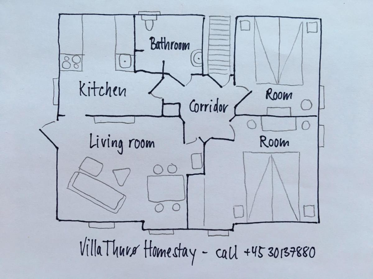 Villa Thuro Homestay Svendborg Dış mekan fotoğraf
